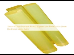 10mm-300mm Diameter Round Polyurethane Rod 65-95 A Shore Hardness Cusotm Color